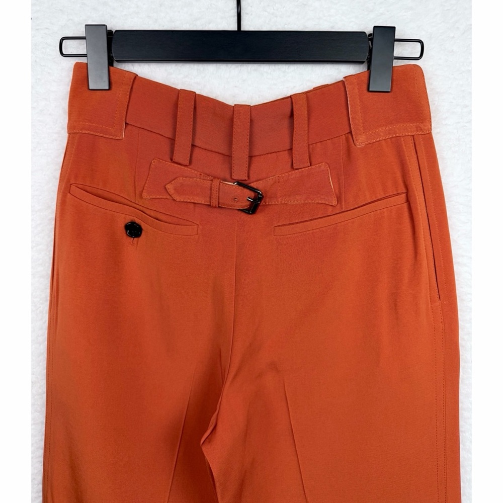 MARNI • Rust/Burnt Orange High-Waisted Wide-Leg Trouser Pants, IT 36 - Picture 7 of 16